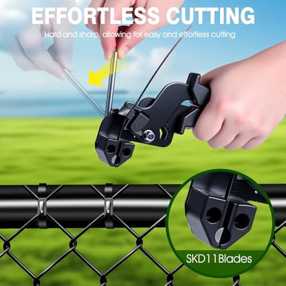 Stainless Steel Cable Tie Gun & 100pcs 12in Black Metal Zip Ties - color: 100pcs Black Kit