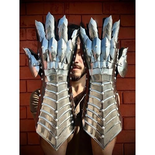 WARRIORPOINT Medieval Nazgul Fantasy Gauntlets SCA Armor Gauntlets Gloves Iron With Exp Shipping