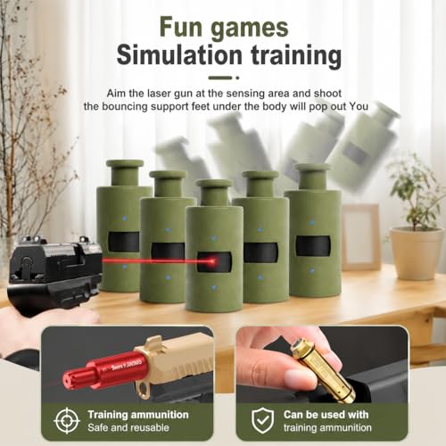 Laser Shooting Target, Electronic Dry Fire Target for Pistol & Rifle