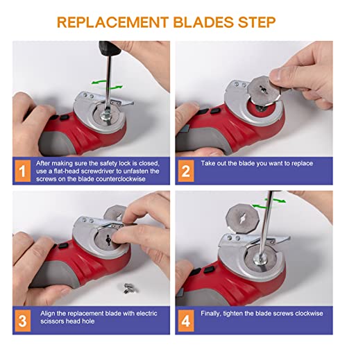 VLOXO Replacement Blades Power Rotary Blades Compatible with AT001