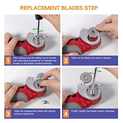 VLOXO Replacement Blades Power Rotary Blades Compatible with AT001