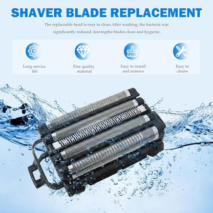 Replacement Inner Blades & Outer Foils Fit for Panasonic Shavers ES-LV97-K, ES-LV67-K, ES-LV95-S, ES-LV65-S & Fit for AR C5 Models