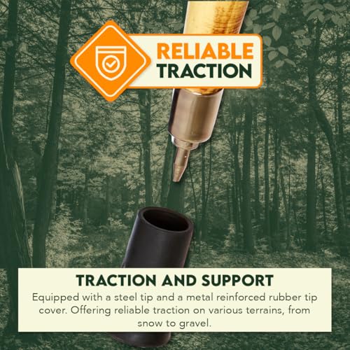 SE Survivor Series 55" Hand Carved Wolf Hiking Stick, Weatherproof, Rope Wrapped, Metal Tip - WS626-55RW