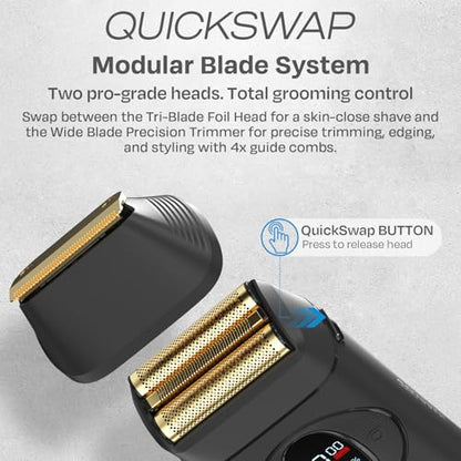 HUMMINGBIRD MK17 DualPro Foil Shaver Replacement Blade Head – Genuine Blade Head Refill, Easy to Install, Hypoallergenic Gold Titanium Blades, (Foil Replacement Blade Only) - size: MK17 Foil Replacement Blade