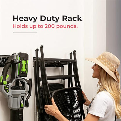 TIDYME Garage Tool Organizer Wall Mount, 32", 2 Racks 4 Hooks, 200 lbs - size: 32" with 2 Racks & 4 Hooks