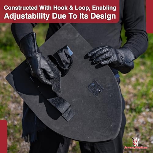 Armory Replicas™ - Throes of Battle Customizable Foam Medieval Shield - Superior LARP Costume Gear - style: Black Battle Fury