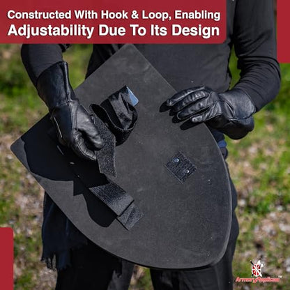 Armory Replicas™ - Throes of Battle Customizable Foam Medieval Shield - Superior LARP Costume Gear - style: Black Battle Fury