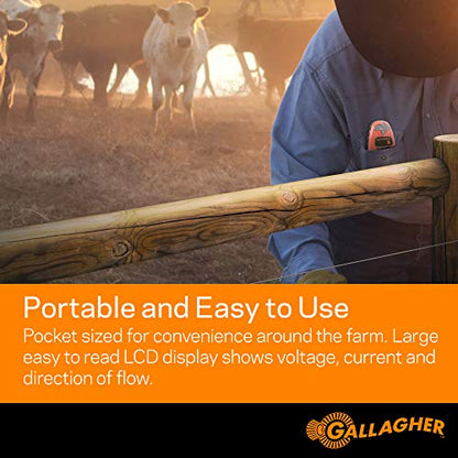 Gallagher SmartFix Fence Volt & Current Meter, Electric Fence Fault Finder
