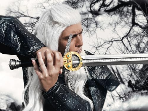 Full Size Medieval Foam Practice Sword for Cosplay LARP Costume Halloween - style: Steel 2