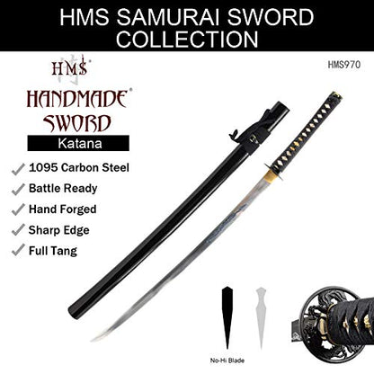 Hand Forged 1095 Carbon Steel Imperial Dragon Katana Full Tang Sword