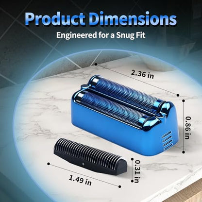 Double Replacement Foil for BaBylissPRO FXONE BlackFX Foil Stick Shaver - color: Blue