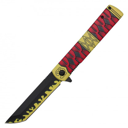 LALAPORT Anime Inspired Pocket Knife Collection | Katana Style Folding Knives | Cosplay, Display, EDC (Sandai Kitetsu) - color: Sandai Kitetsu