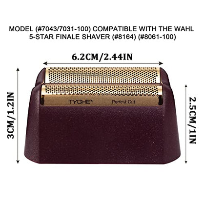 5 Star Shaver Replacement Foil Compatible with wahl Shaver Foil - color: Red(1 Count)