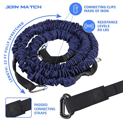 Bungee Cord Set, Speed and Agility Training Equipment