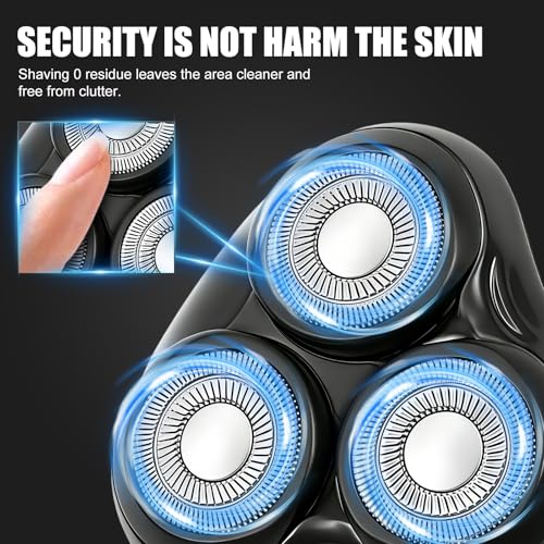 2PACK（Black） Rotary Replacement Shaver Head,Compatible with Remington Shaver Series
