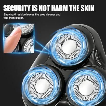 2PACK（Black） Rotary Replacement Shaver Head,Compatible with Remington Shaver Series