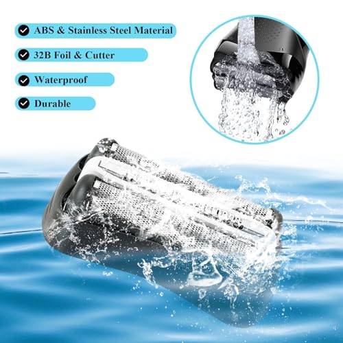 2 Pack Series 3 32B Replacement Shaver Head for S3 ProSkin Electric Shaver - size: 32B-2PACK