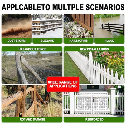 Fence Post Repair Kit，(Separation 16.9+17.9",4 pcs) - size: Separation (16.9+17.9")