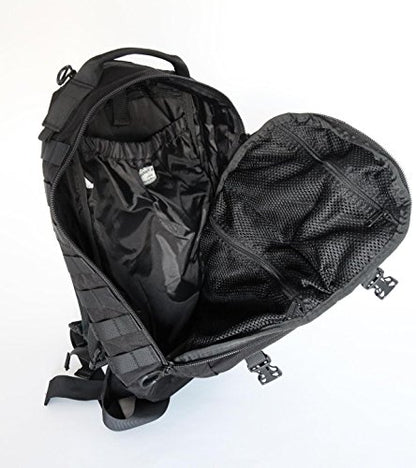 Military 26L ILBE Style Tactical Patrol Molle Backpack (BLACK) - color: Black