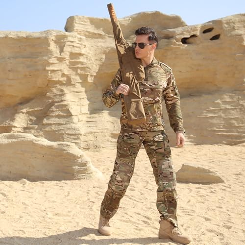 Fast Rifle Case Gun Cover for Hunting Range Shooting - 42.5" to 58" - color: Coyote Brown