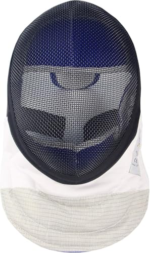 LEONARK Fencing Foil Mask Fencing Helmet CE 350N Certified National Grade Masque - Fencing Protective Gear - color: Black, size: Large