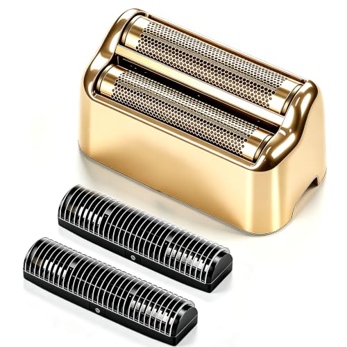 Shaver Replacement Foil & Cutters Compatible with BaBylissPRO Barberology Double FXFS2G(Gold) - color: 1PC Gold