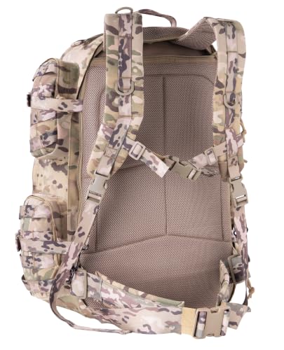 Large Tactical Backpack Bag For Hiking,Camping,Travel,Bug-Out 55L - color: Camo