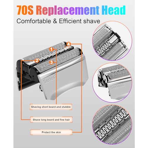 70S Electric Shaver Head Replacement for Series 7 - color: 1 Pack