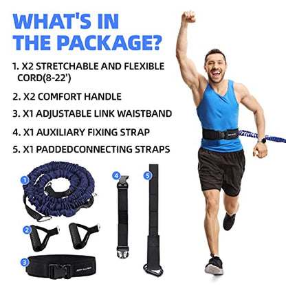 Bungee Cord Set, Speed and Agility Training Equipment