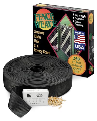 Pexco Privacy Slats for Chain Link Fence, 250 Ft, Black - color: Black
