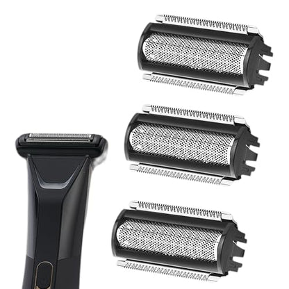 3 pcs Replacement Blade Compatible with MANSCAPED The Lawn Mower Electric 5.0 - color: 3PCS BLACK