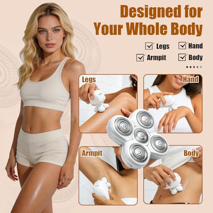 Head Shaver For Freebird FlexSeries Replacement Blade Refills for Women - color: White/4PCS