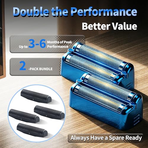 Double Replacement Foil for BaBylissPRO FXONE BlackFX Foil Stick Shaver - color: Blue
