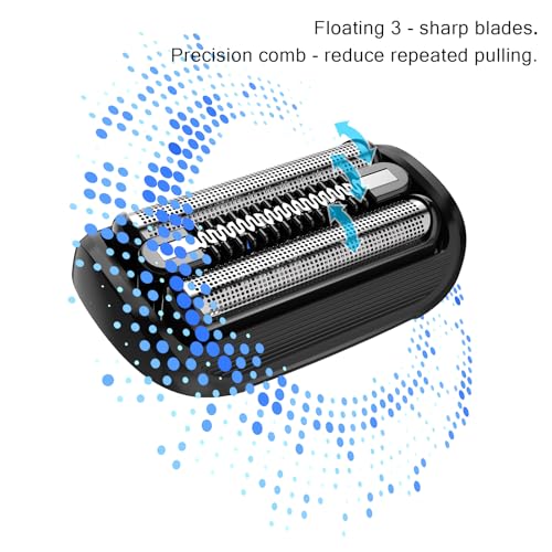 2 Pcs Series 5 Pro Replacement Head for All S5/S6 Shavers, Foil and Cutter Blades for a Close and Smooth Shaving Experience - size: 53B - 2Pack