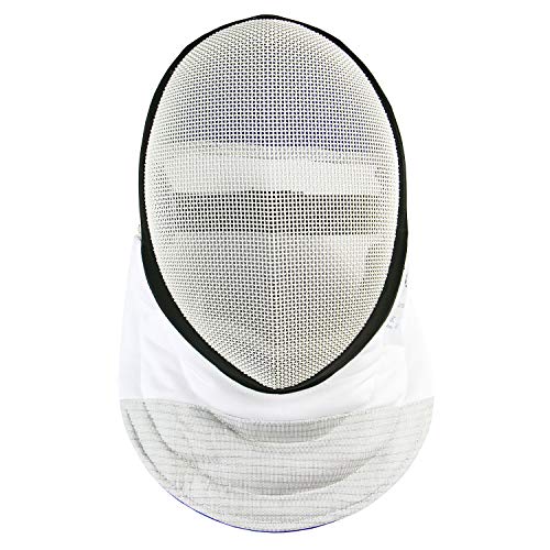 LEONARK Fencing Foil Mask Fencing Helmet CE 350N Certified National Grade Masque - Fencing Protective Gear - color: White, size: Small