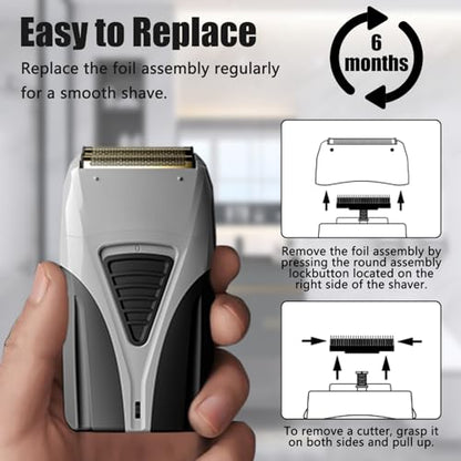 Replacement Foil Compatible with andis Model TS-1 TS-2 17235 Foil Shaver - color: Golden 3 Pack