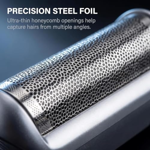 1Pc 5S Razor Replacement Foil and Cutter for Braun, Replacement Shaver Part Cutter Accessories for Braun M90 M60 P40 P50 P60 P70 P80 555 575 370, Men's Electric Shaver Replacement Heads, Men's
