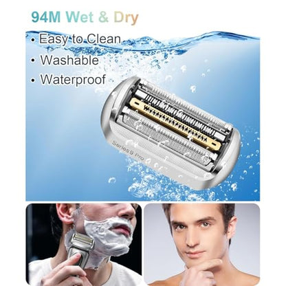 92S Replacement Shaver Head Compatible with Braun 9 Series Foil Shaver