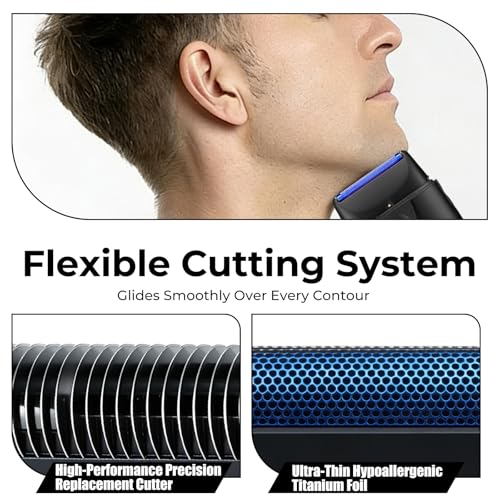 2-Pack Replacement Head Foil for BaBylissPRO UV Single Foil shaver - color: Single-Black
