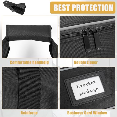 Multifunctional Tripod Bag 45 X 10 X 10 Inches / 114 X 25 X 25 cm Heavy Duty Tripod Carrying Case with Handle for Lights, Speakers, Cameras, Booms, Microphone Stands, Black - size: 45 X 10 X 10 Inch