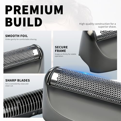 Grey Foil & Cutter Compatible with BaBylissPRO UVFOIL Single 2pcs - color: Grey-2pcs