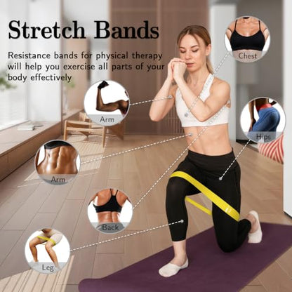 Resistance Bands for Working Out, 5 Levels Elastic Exercise Bands - color: Multicolor