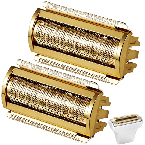 For MANSCAPED Lawn Mower 5.0 Ultra Shaver Replacement Head, Golden, 2pcs - color: Gold-2Pack