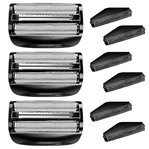 3PCS Shaver Replacement Foil Compatible with Remington PF7400 - color: Black3