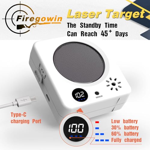 Dual Electronic Practice Targets Bundle – Portable Scoring Target with 4-Zone Display & Compact Steel Sound Feedback Target for Indoor Skill Training Kit