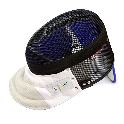 LEONARK Black 350NW Fencing Foil Mask with Detachable Inner Lining Helmet CE Certified National Grade Masque - size: Large