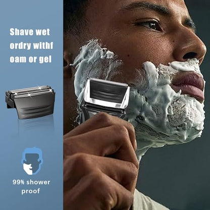 Shaver Replacment Heads,Shaver Replacment Foil Compatible with Remington - color: black-2