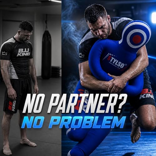 Unfilled Grappling Dummy – Adult Life Size Wrestling & BJJ Training Dummy, MMA Jiu Jitsu Judo Takedown & Throwing Practice, Heavy-Duty Triple-Stitched Canvas Submission Dummy - color: Blue, size: 5ft / 60"