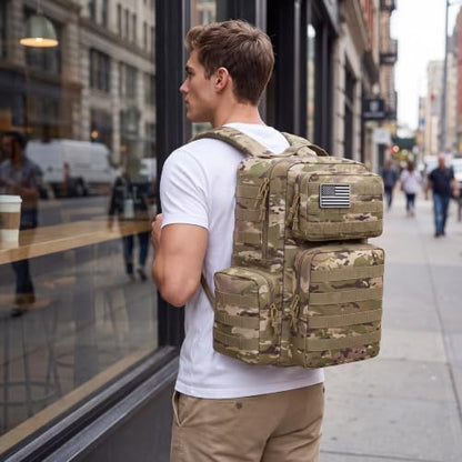 TILYMOL Military Tactical Backpack for Men & Women, 30L Assault Pack - color: Yellow Camo, size: 30L