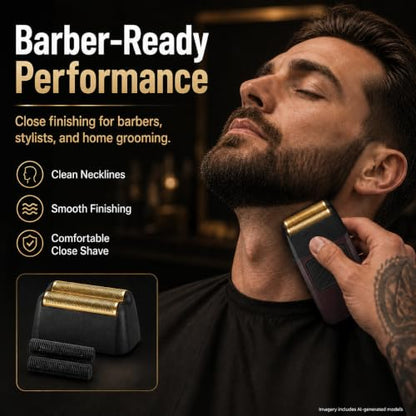 Shave Replacement Heads Compatible with Wahl 7031-100/7043-100 Foil&Cutter - color: 3 Pack Gold